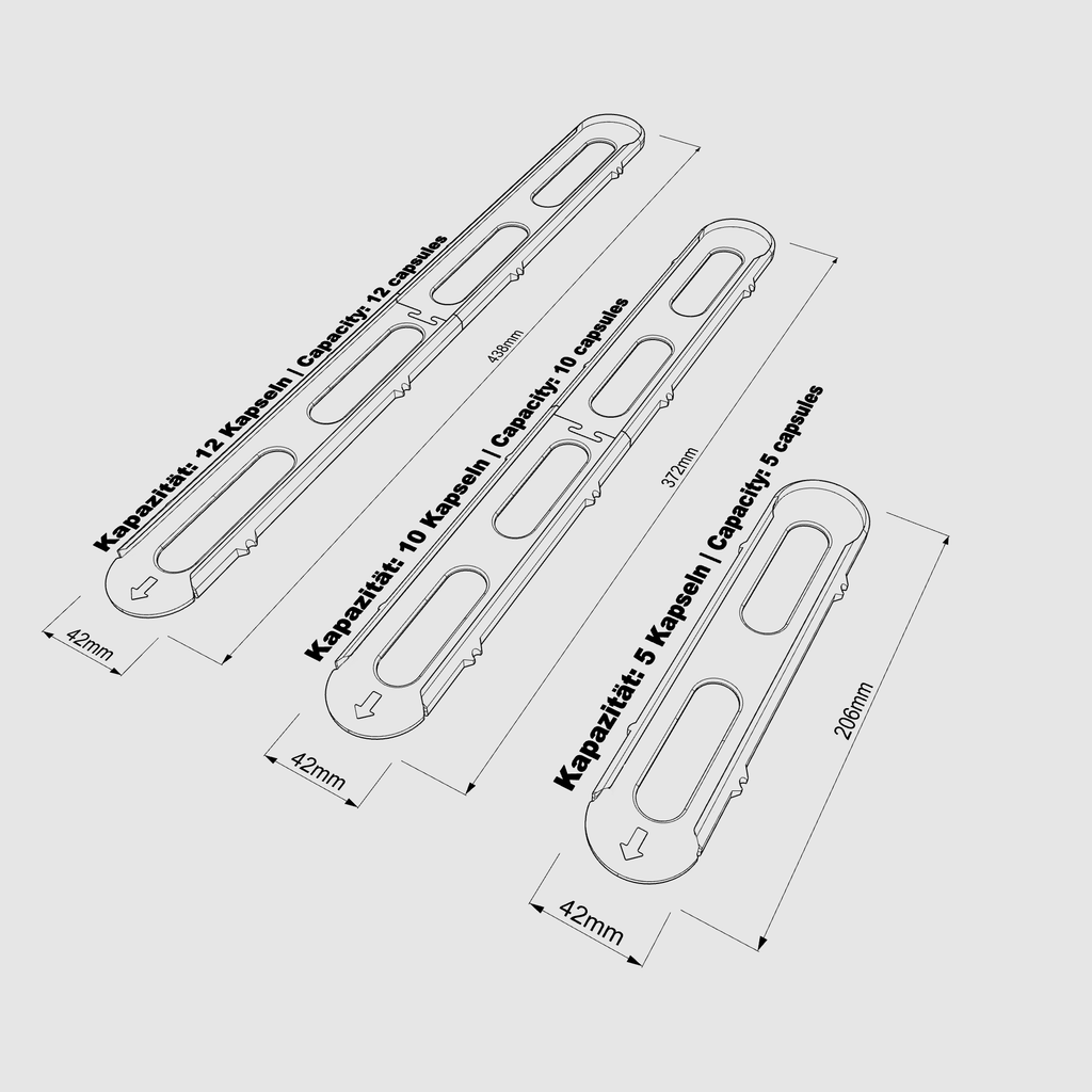 Gravity Slides – platzsparender Nespresso-Kapselhalter ohne Bohren