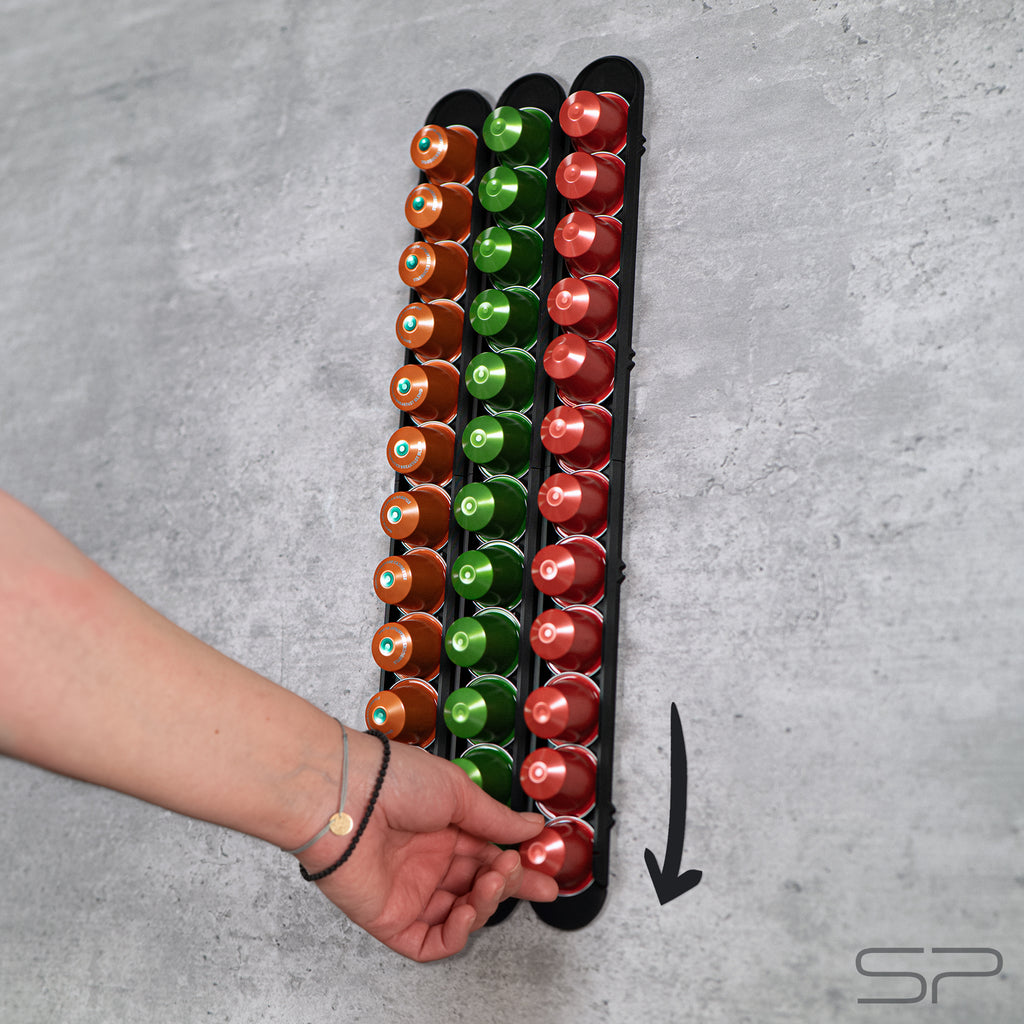 Gravity Slides – platzsparender Nespresso-Kapselhalter ohne Bohren
