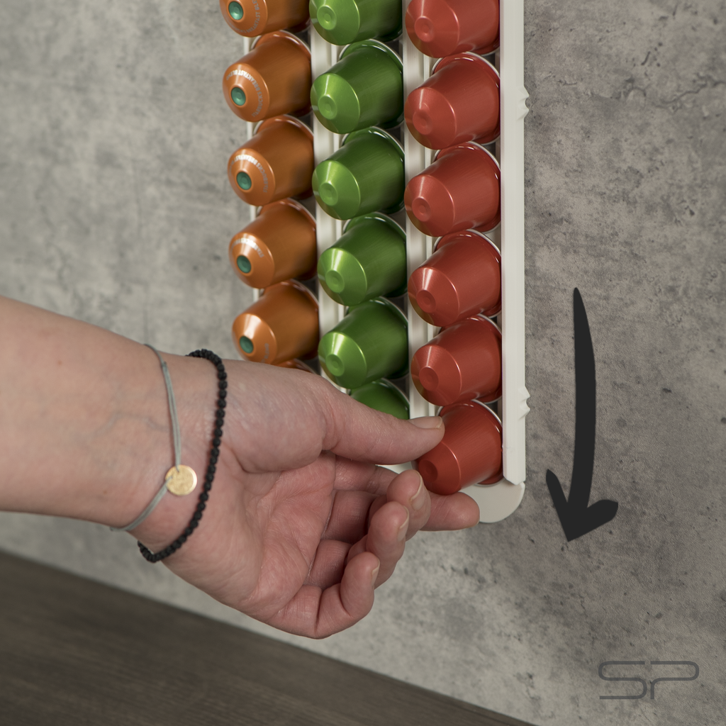 Gravity Slides – platzsparender Nespresso-Kapselhalter ohne Bohren