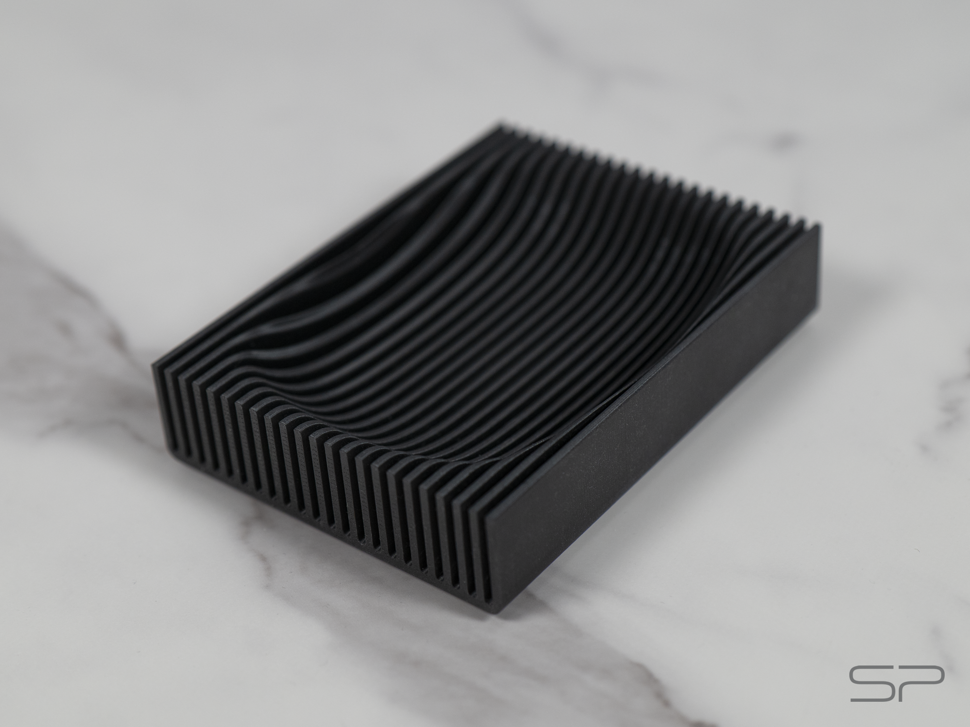 IMPACT Seifenschale mit Wasserablauf Design Seifenhalter moderne Seifenablage minimalistisches Bad Accessoire Seifenschale für Stückseife