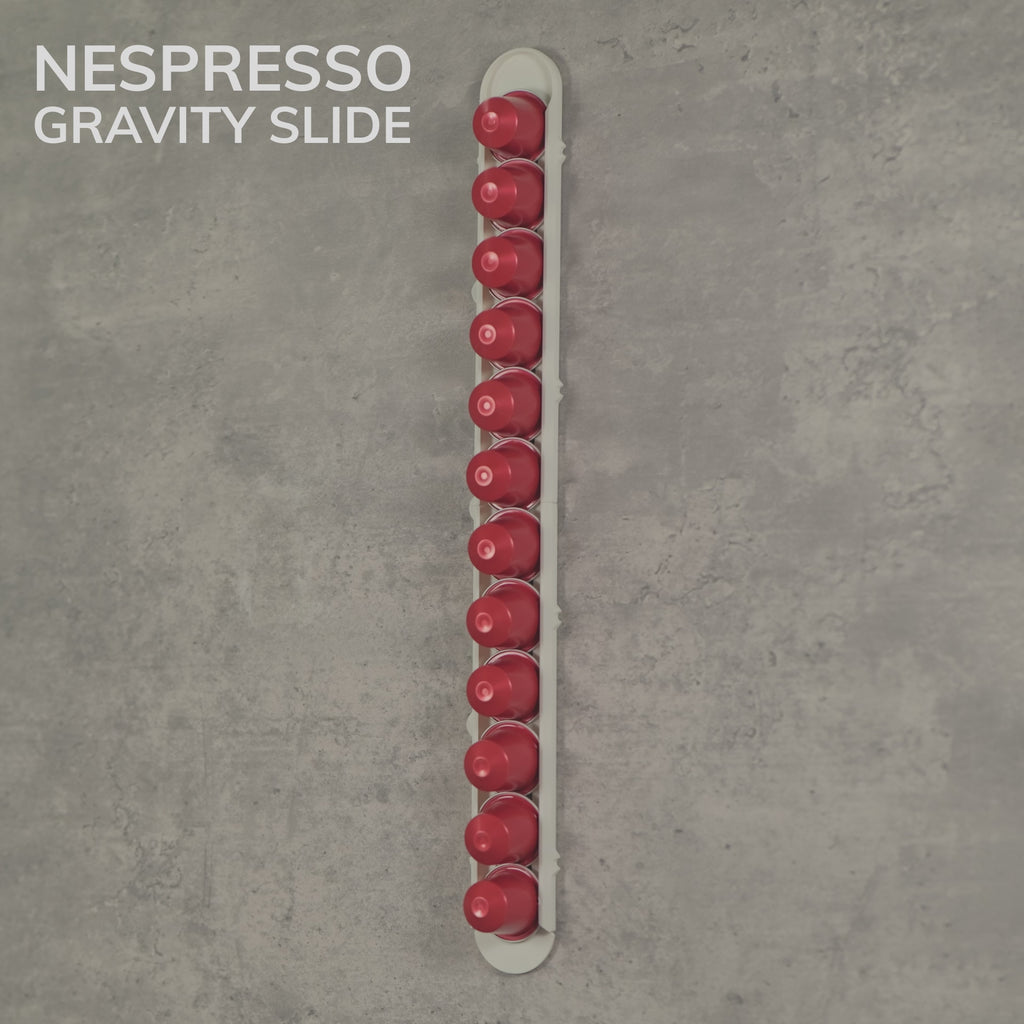 Gravity Slides – platzsparender Nespresso-Kapselhalter ohne Bohren