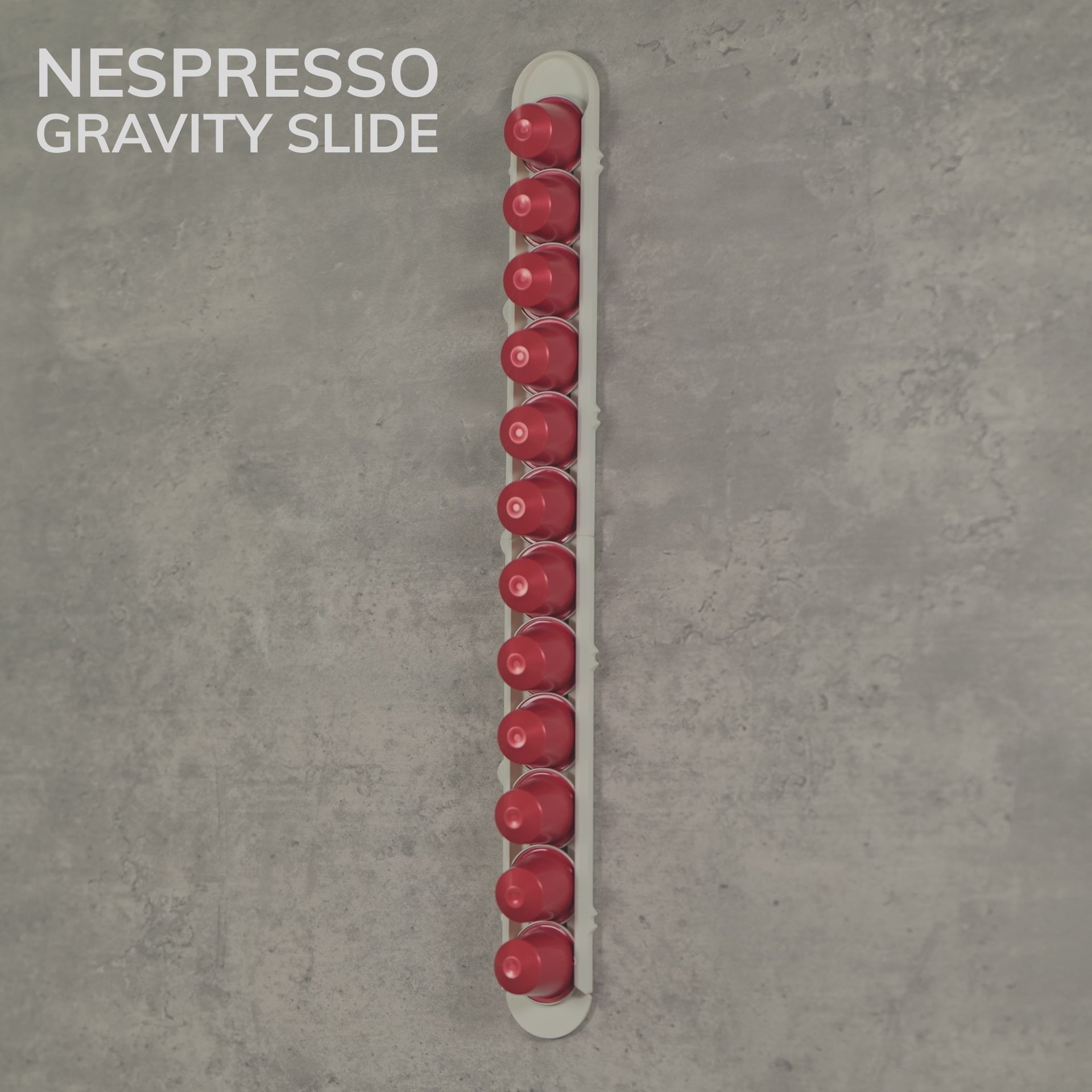 Gravity Slides – modularer Nespresso Kapselhalter